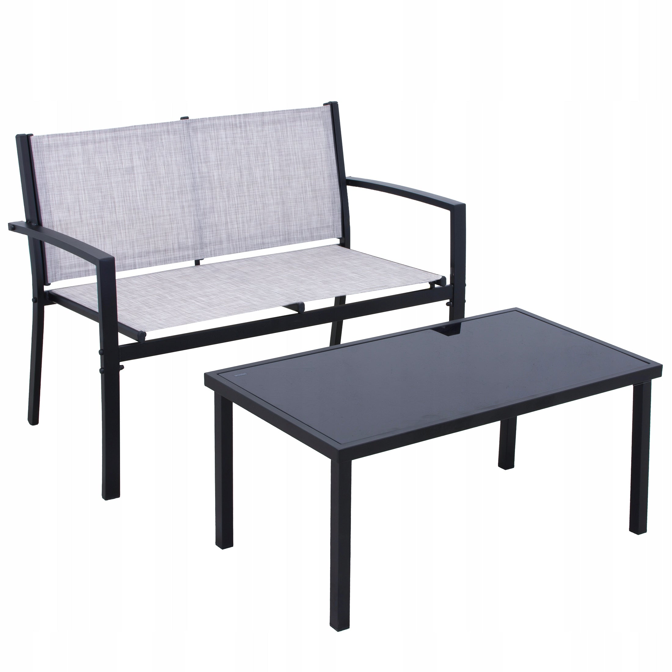 SET GARDEN FURNITURE set for terrace garden TABLE armchairs sofa Color gray