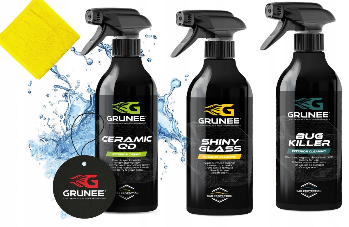 SET GRUNEE 3x0,5L - Ceramic QD + Shiny Glass + Bug Killer