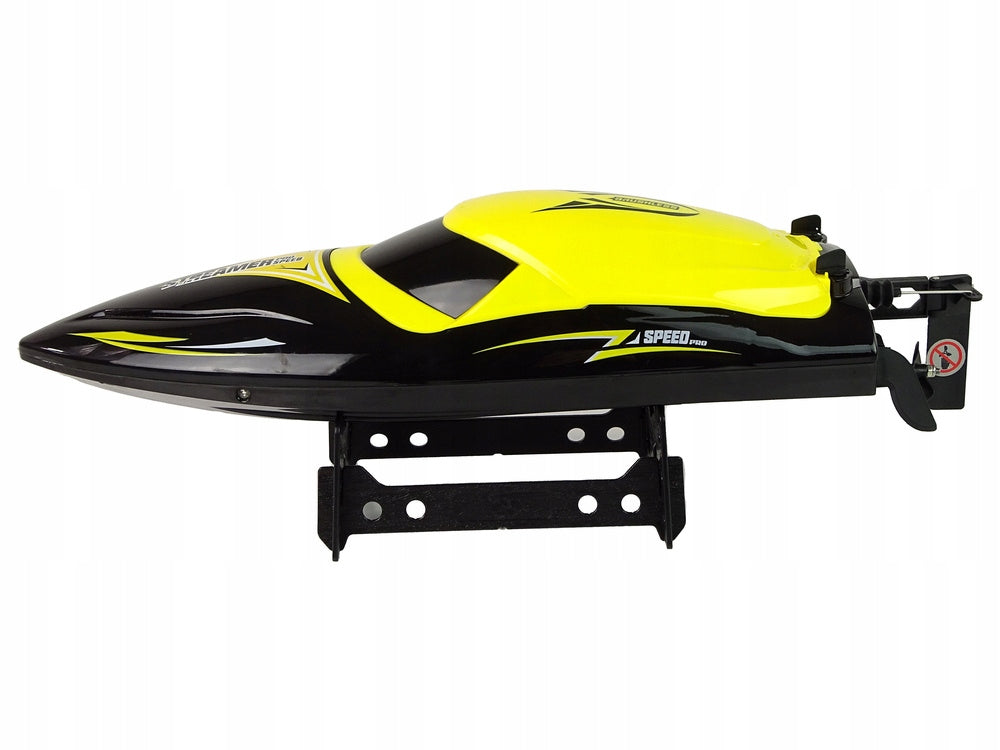 SET HIGH SPEED MOTORBOAT R/C REMOTE CONTROLLED CONTROLLER YELLOW