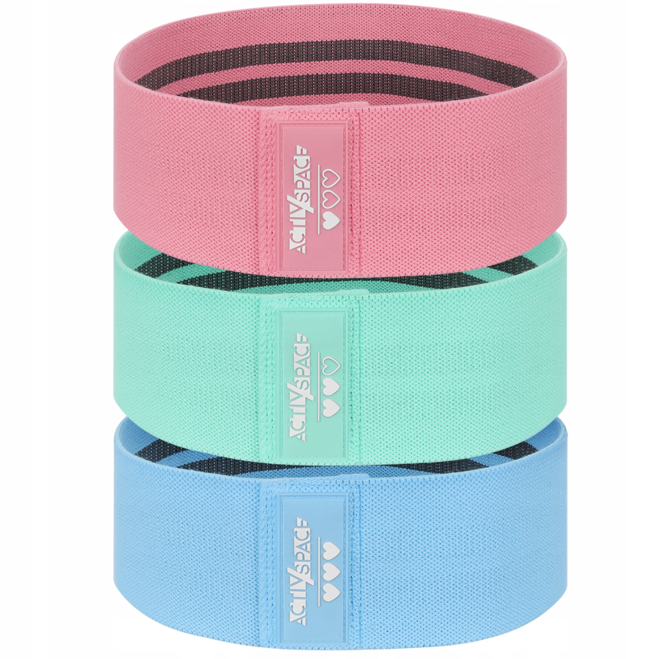 SET HIP BAND MINI RUBBER RESISTANCE BANDS FOR GLUTE AND THIGH EXERCISES QUALITY Color multicolor