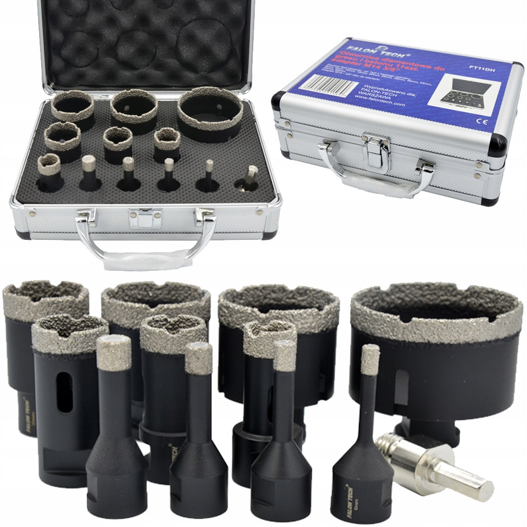SET HOLE SAW DIAMOND DRILL BIT FOR STONEWARE 6-68