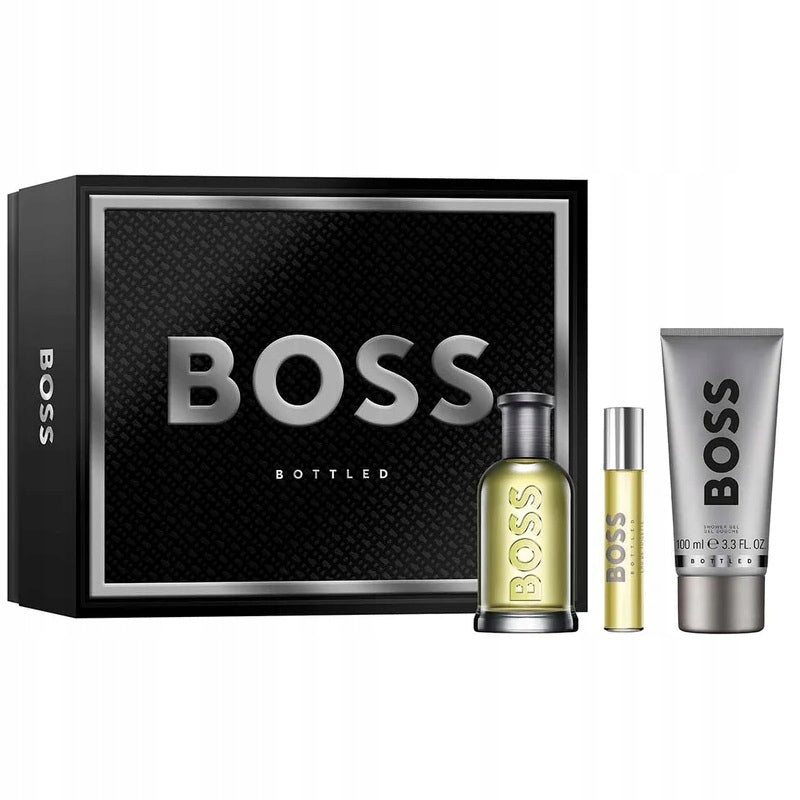 SET HUGO BOSS BOTTLED 100ML + 10ML + 100ML FOR MEN EAU DE TOILETTE