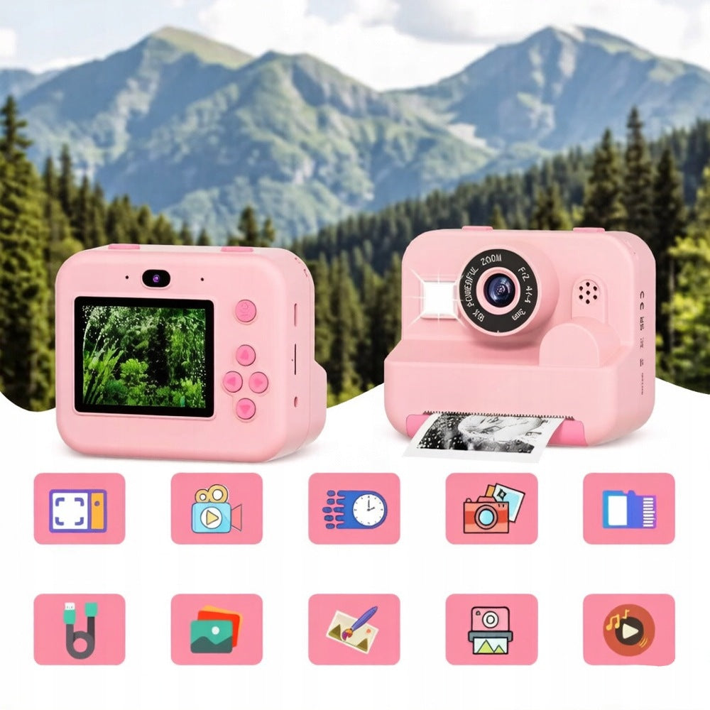 SET INSTANT DIGITAL CAMERA WITH THERMAL PRINTER FOR CHILDREN ROLLER Brand no brand