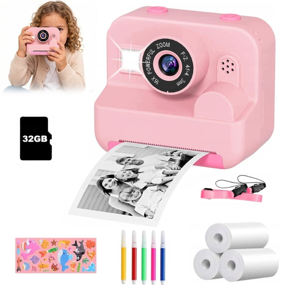 SET INSTANT DIGITAL CAMERA WITH THERMAL PRINTER FOR CHILDREN ROLLER