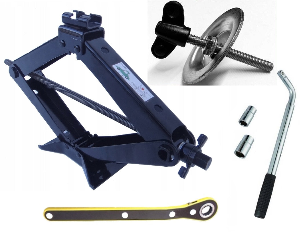 SET: JACK 1.5T, WRENCH, WHEEL MOUNTING SCREW