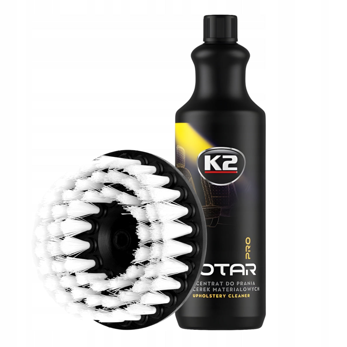 SET K2 LOTAR PRO UPHOLSTERY WASHING LIQUID + SOFT BRUSH FOR SCREWDRIVER