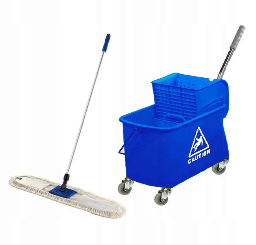 SET KENTUCKY cleaning trolley 20L BLUE + mop 80CM