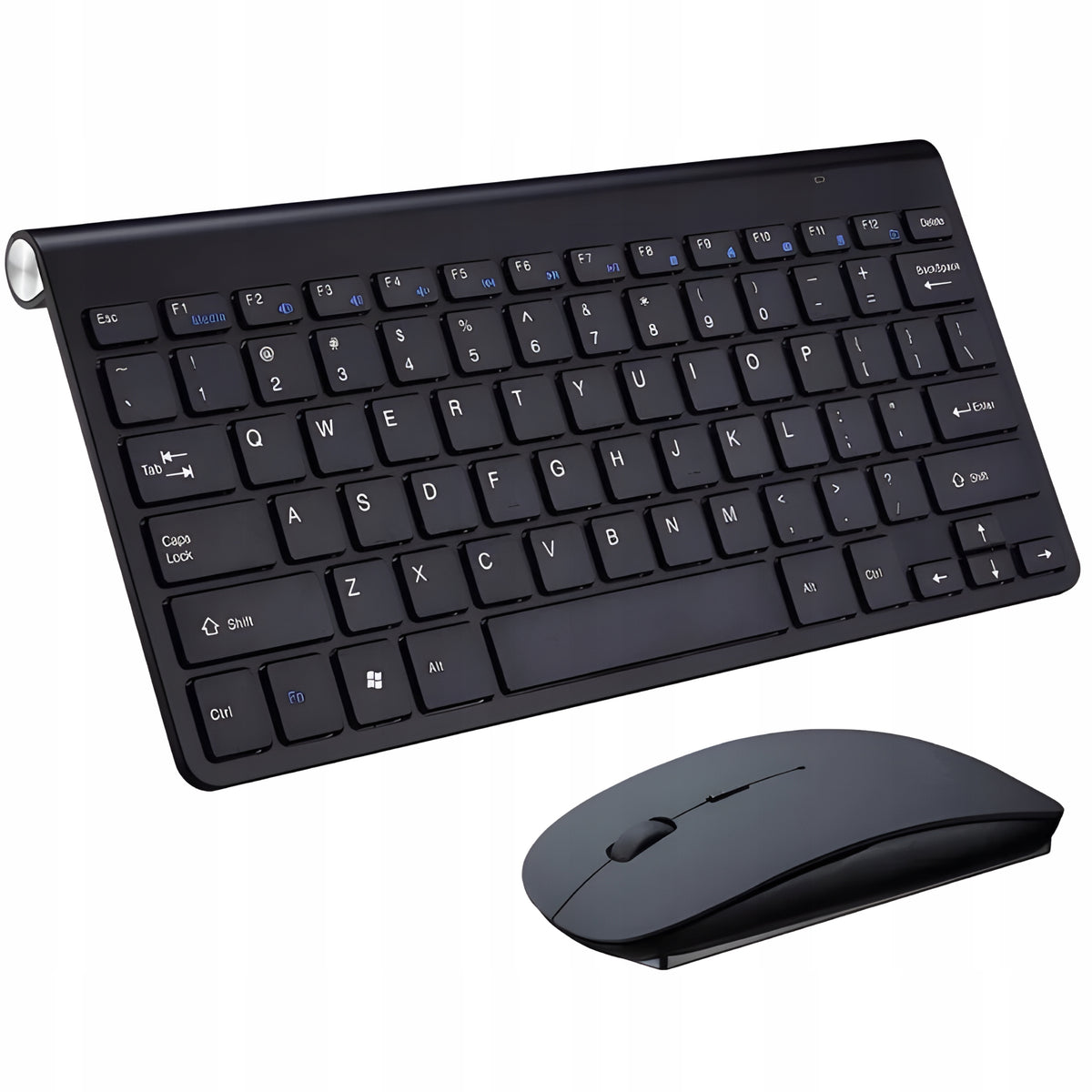 SET KEYBOARD AND MOUSE WIRELESS 2,4 GHz COMPACT QUIET BLACK