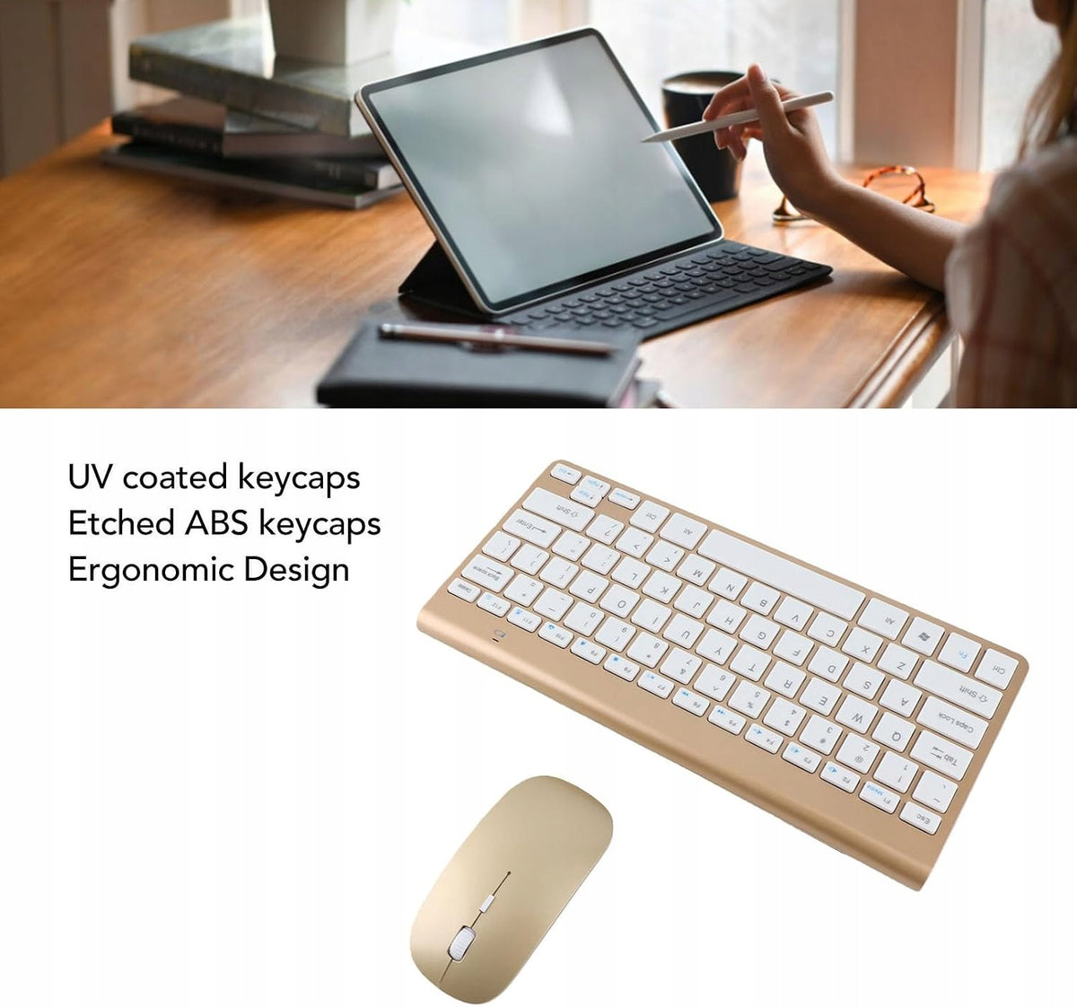 SET KEYBOARD WIRELESS MOUSE 2.4G ERGONOMIC MUTED Manufacturer no brand