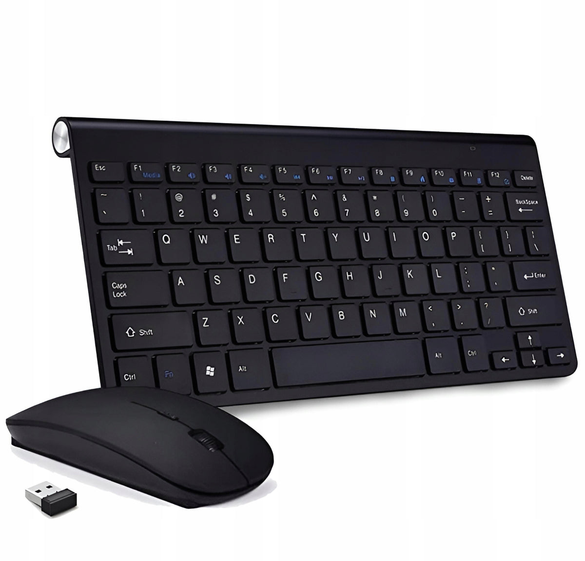 SET KEYBOARD + WIRELESS MOUSE SLIM PRO BLACK MOUSE