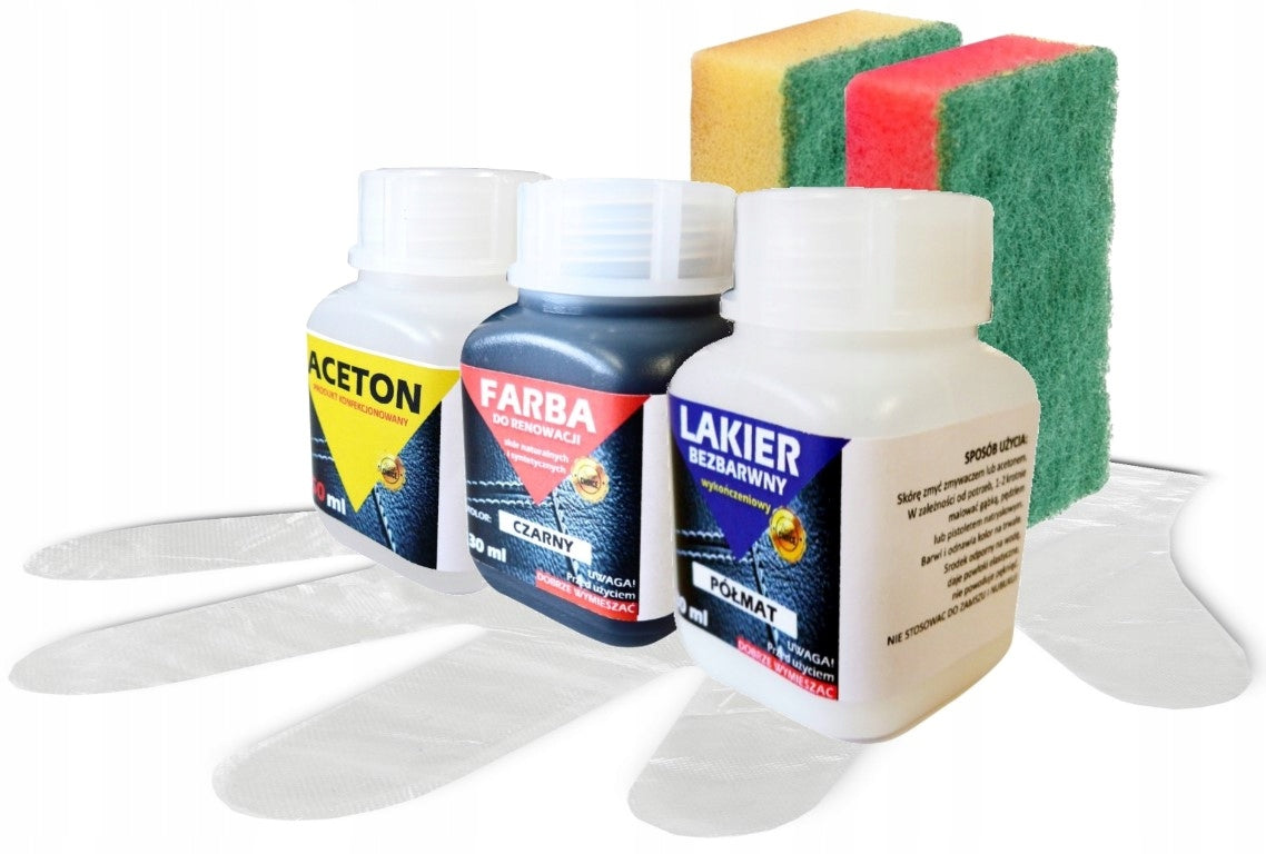 SET LEATHER RENOVATION SET FOR UPHOLSTERY STEERING WHEEL PAINT VARNISH EAN (GTIN) 633356609612