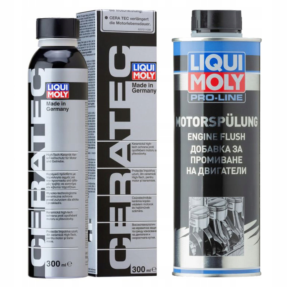 SET LIQUI MOLY CERATEC 300ML + PROLINE ENGINE RINSE 500ML