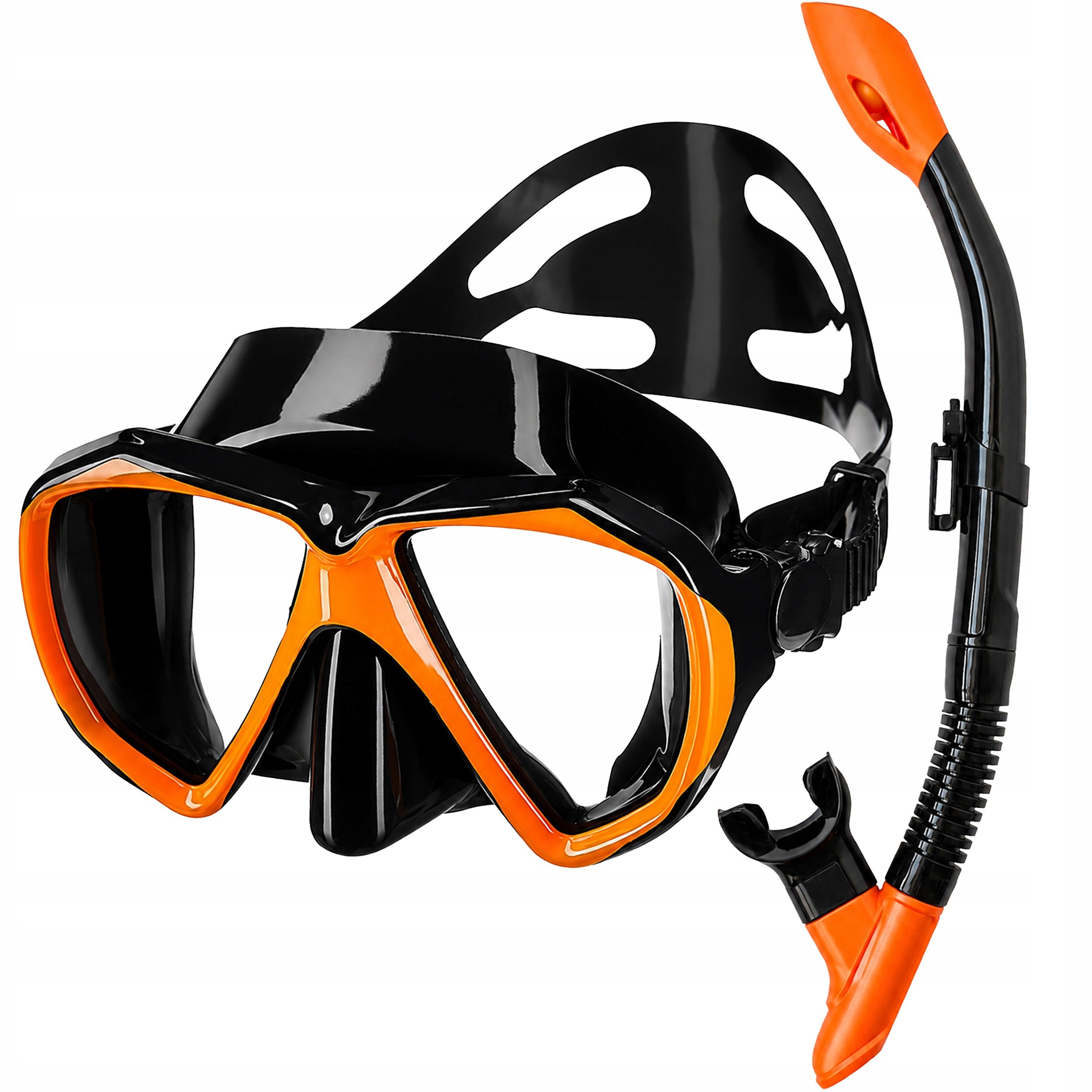SET MASK AND SNORKEL GLASSES AND SNORKEL TUBE FOR SWIMMING