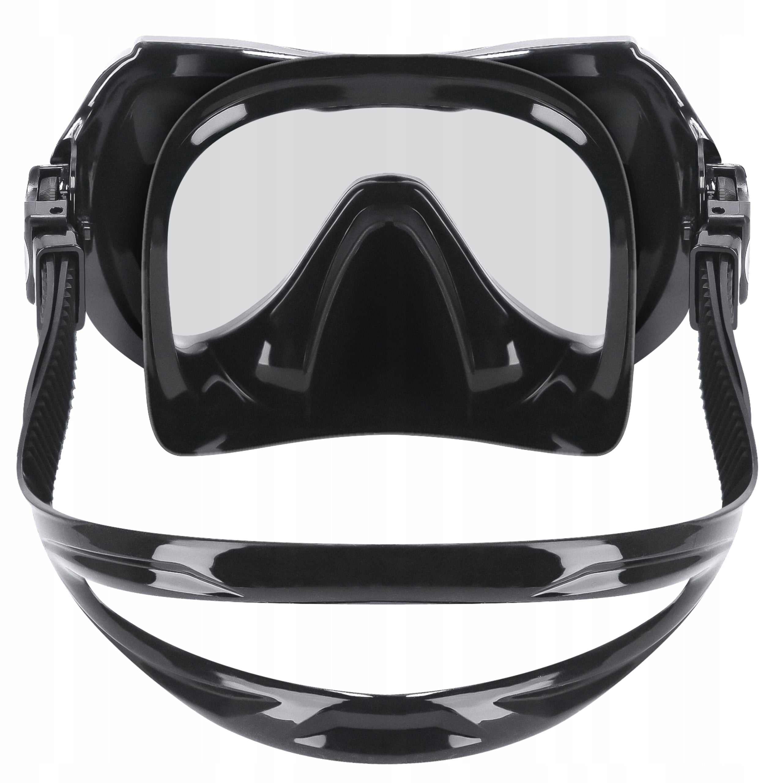 SET MASK AND SNORKEL GLASSES AND SNORKEL TUBE VIEW PRO Color black