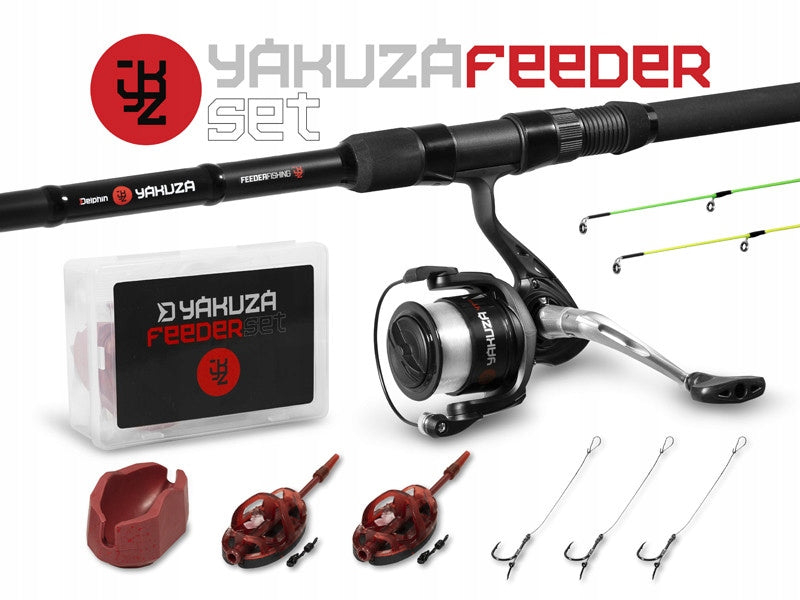 SET METHOD FEEDER DELPHIN YAKUZA 300CM + REEL ACCESSORIES