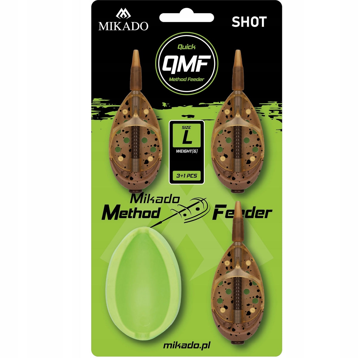 SET METHOD FEEDER SHOT QMF SET L 3x40g + MOLD