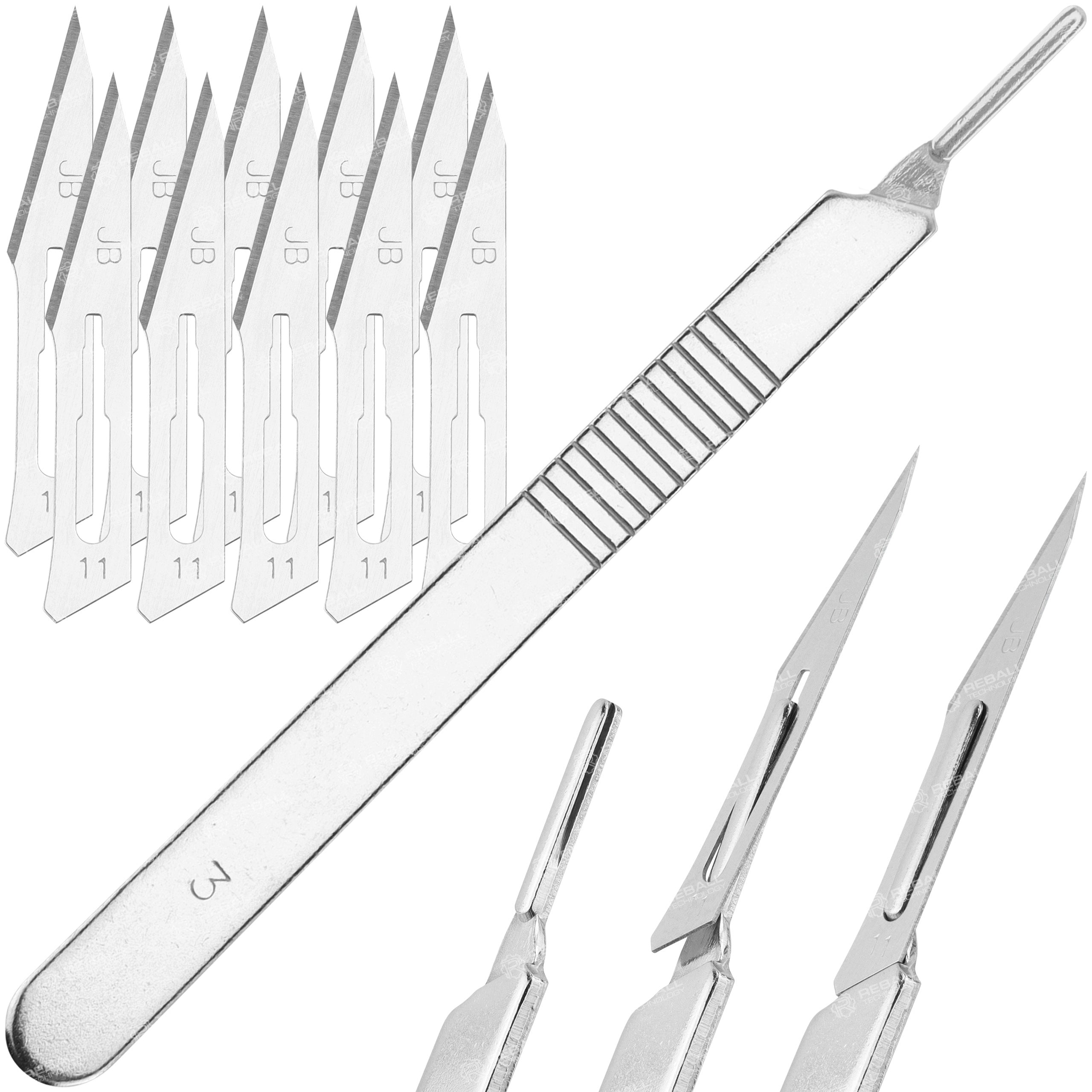 SET MODELING SCALPEL KNIFE STRONG + BLADES FOR SCALPEL x10 JB 11