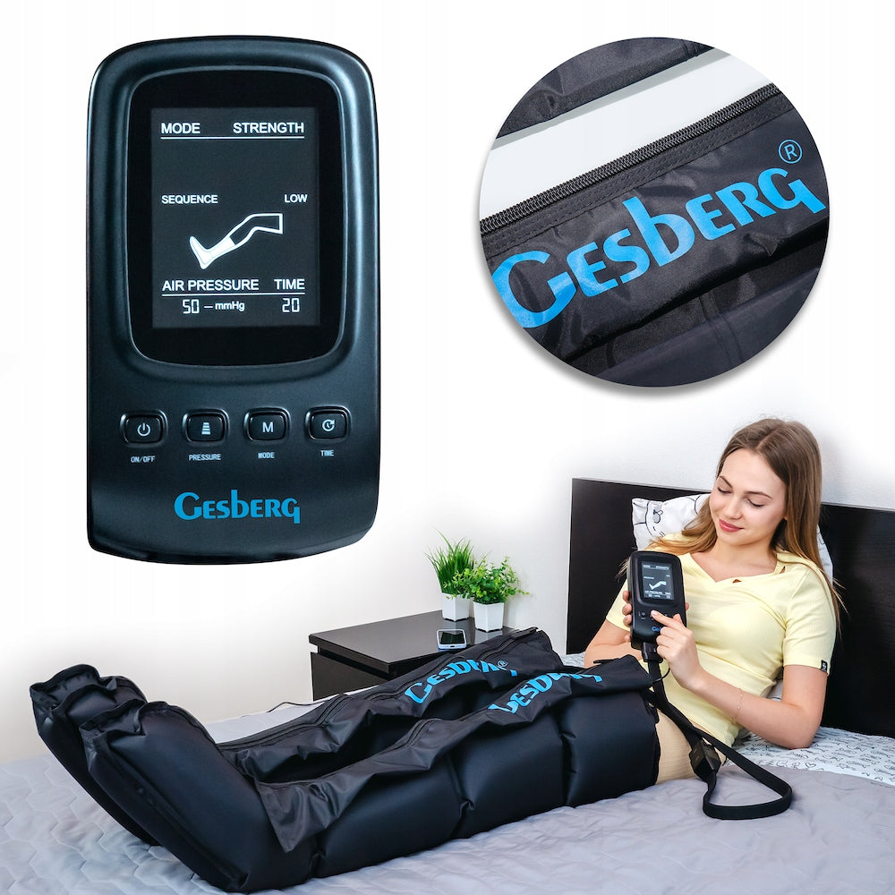 SET Massager GESBERG Presso Health (leg cuffs M) + Hand cuff Packaging status original