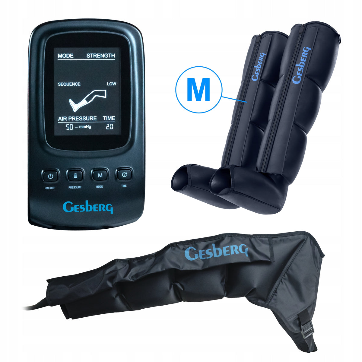 SET Massager GESBERG Presso Health (leg cuffs M) + Hand cuff