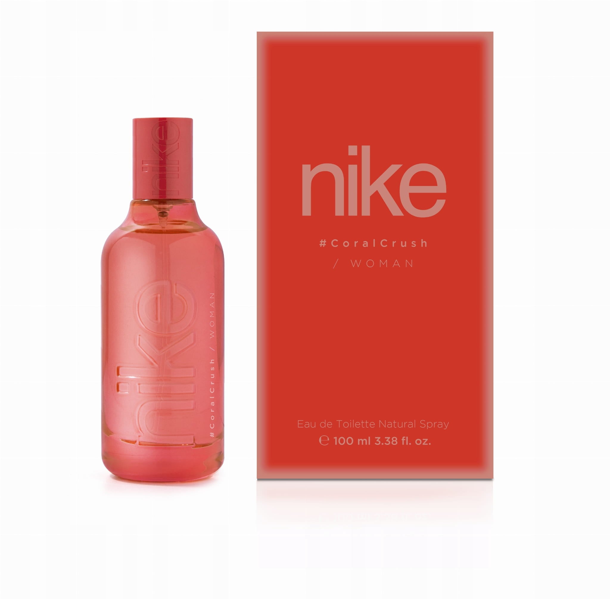 SET NIKE CORAL CRUSH EDT WOMAN 100ml + DEODORANT Packaging status original