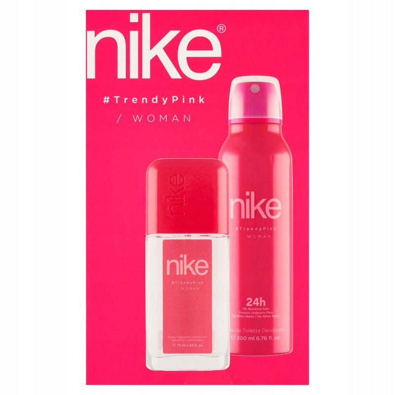 SET NIKE TRENDY PINK WOMEN DNS 75ML + DEO 200ML