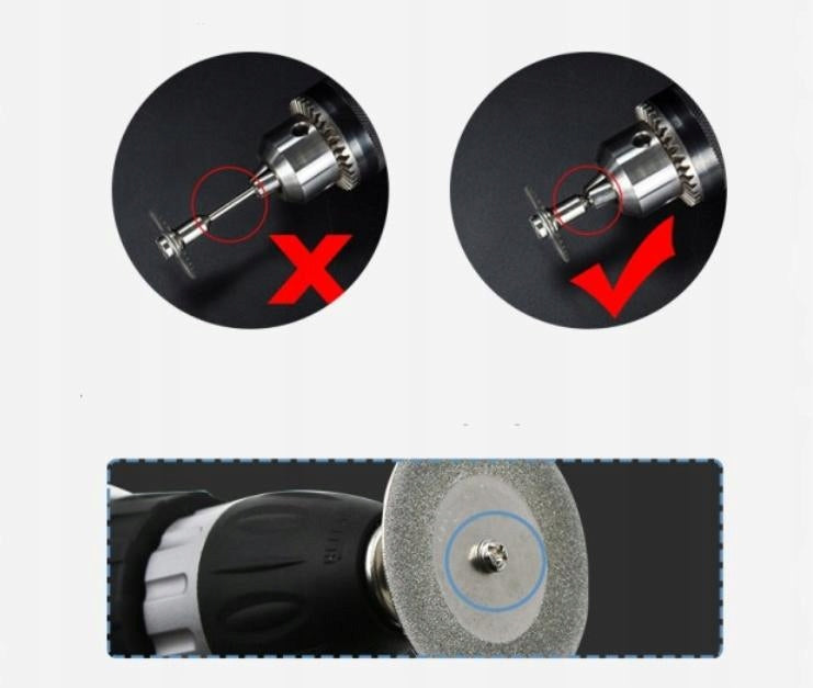 SET OF 10 40 MM DIAMOND DISCS FOR CUTTING AND GRINDING Purpose ceramics for stone for cast iron stone nonferrous metal PVC steel stainless steel - INOX glass acrylic glass synthetic materials cast iron
