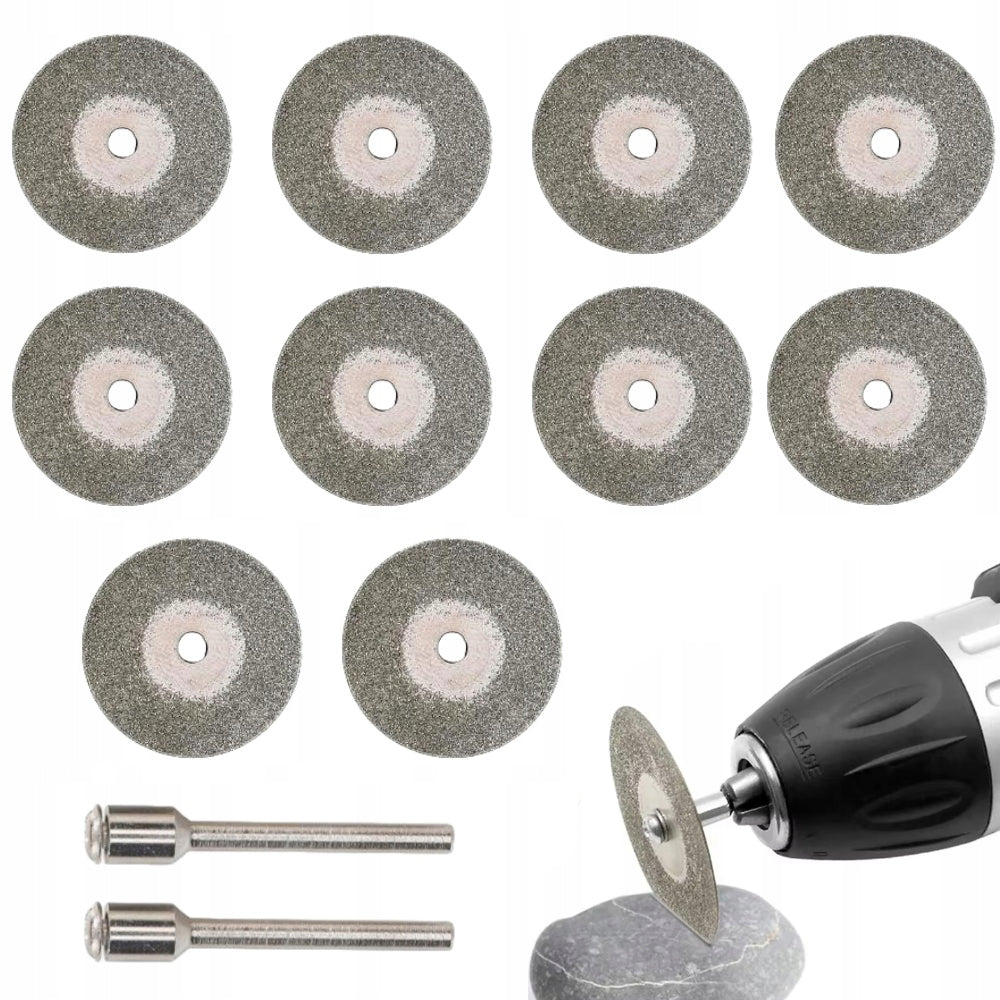 SET OF 10 50 MM DIAMOND DISCS TYPE FOR CUTTING AND GRINDING
