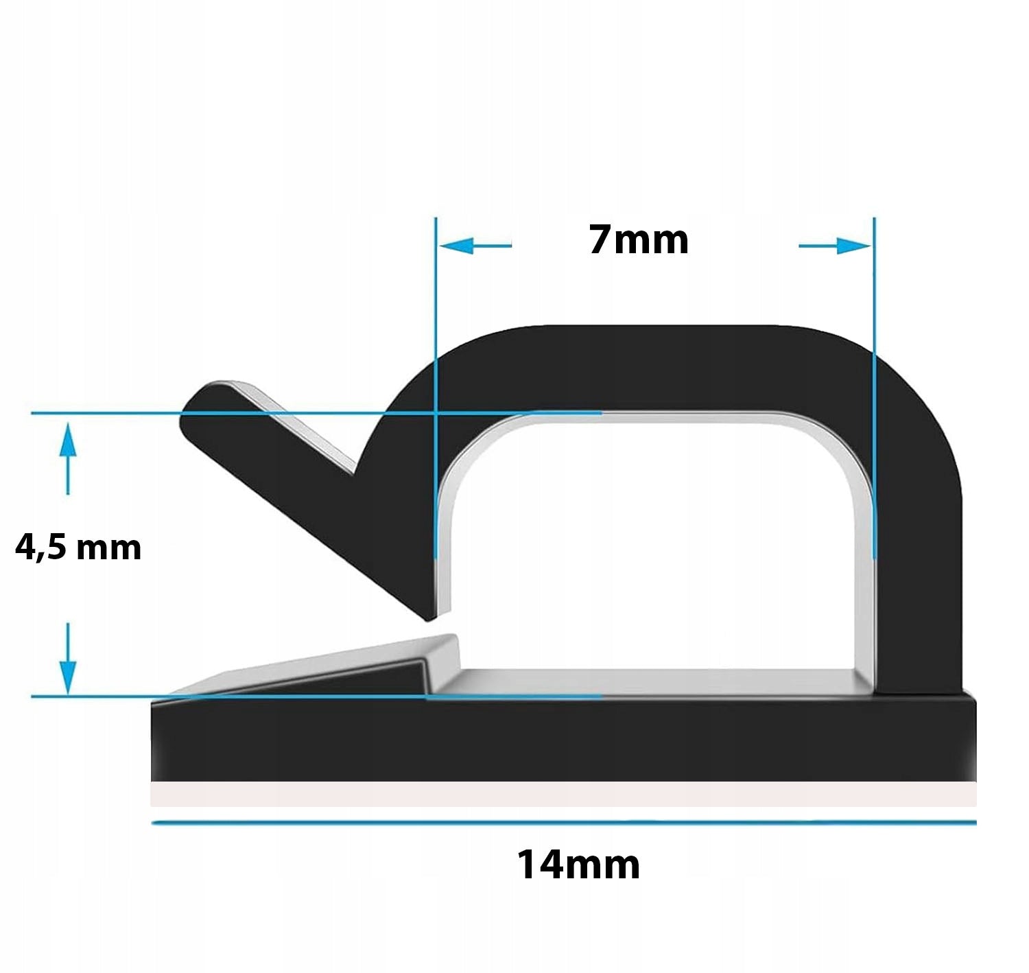 SET OF 10 CLIPS CABLE ORGANIZER SELF ADHESIVE HOOKS Packaging status original