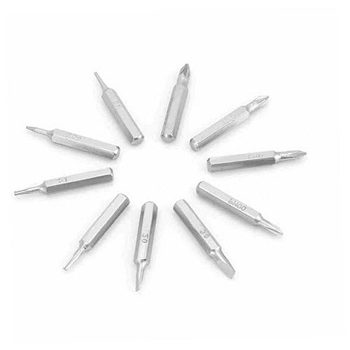 SET OF 10 CR V PRECISION 4MM HEX BIT SCREWDRIVERS FOR HOME