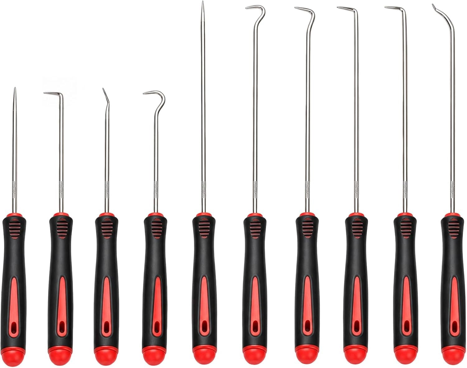 SET OF 10 HOOKS AND PICKS FOR SIMMERING O-RINGS ALLOY STEEL