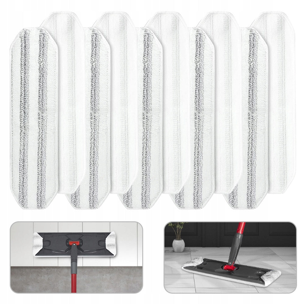 SET OF 10 OCEDAR H2PRO REUSABLE FLAT MOP PADS Packaging status original