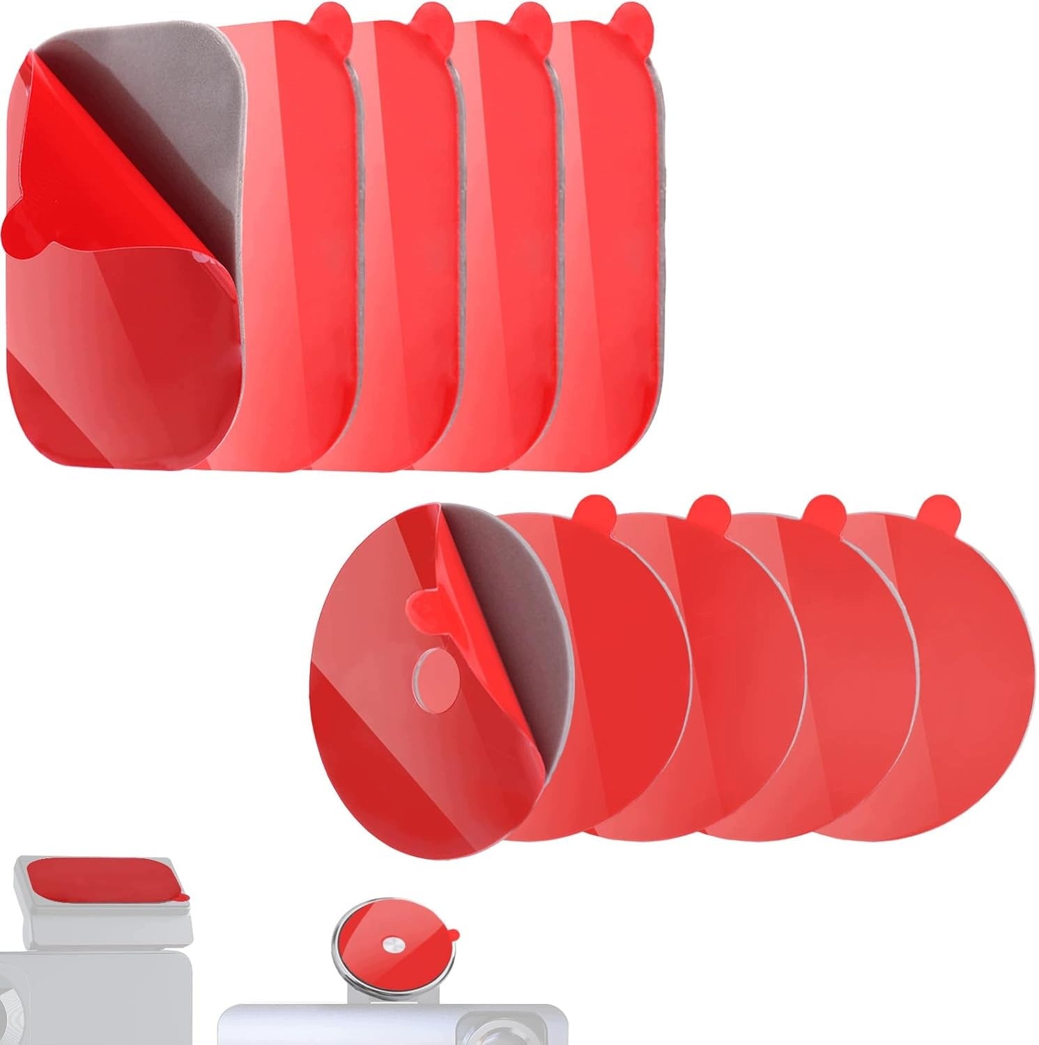 SET OF 10 SELF-ADHESIVE STICKERS FOR CAR CAMERAS RESISTANT TO YOU
