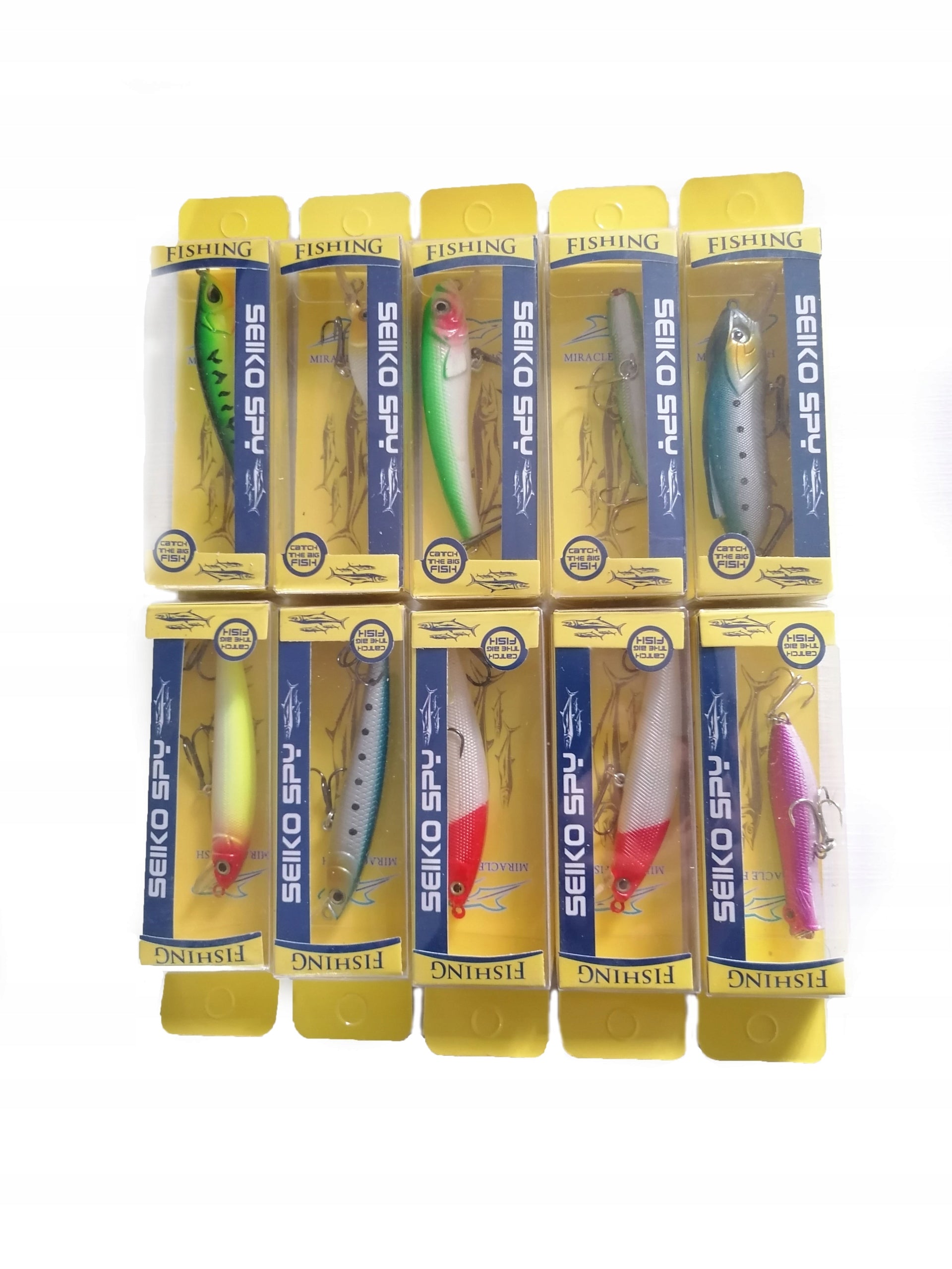 SET OF 10PCS WOBBLERS pike perch predators Brand MF