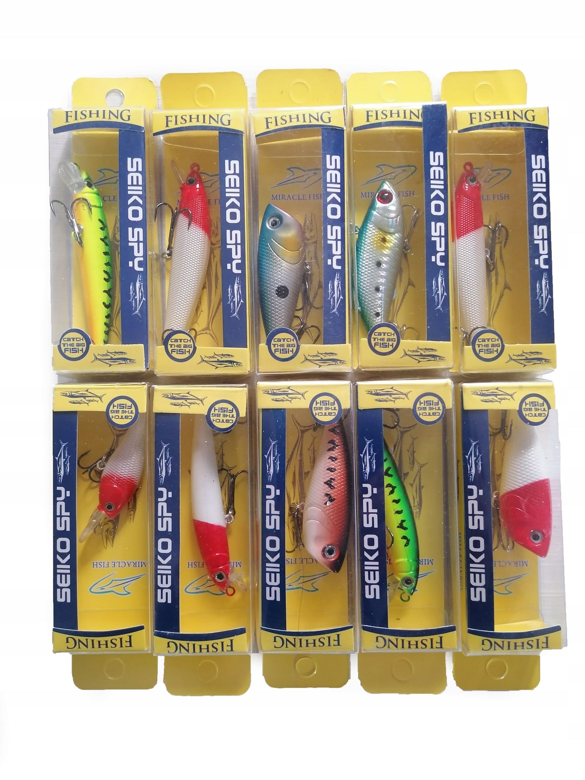 SET OF 10PCS WOBBLERS pike perch predators
