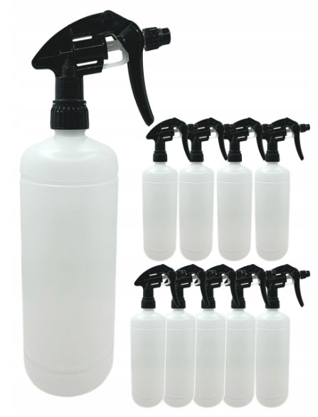SET OF 10pcs Empty 1 L Bottle with Sprayer Atomizer Auto Detailing