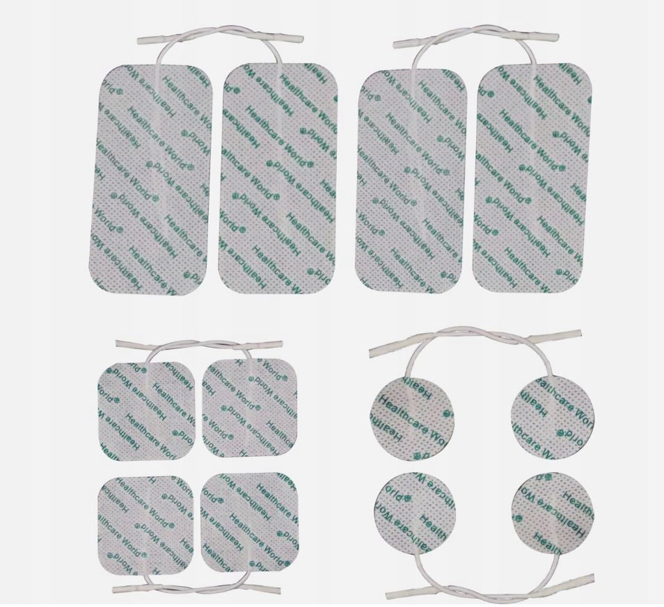 SET OF 12 ELECTRODES FOR ELECTROSTIMULATOR TENSA 5X5 10X5 AND ROUND 32MM