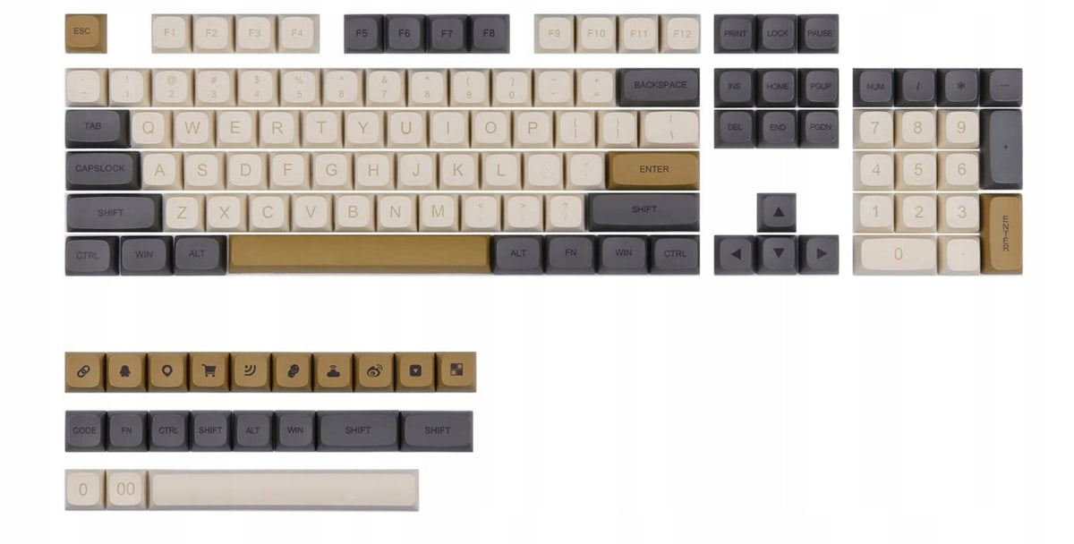 SET OF 125 KEYCAPS KEYS EPOMAKER DAWN XDA