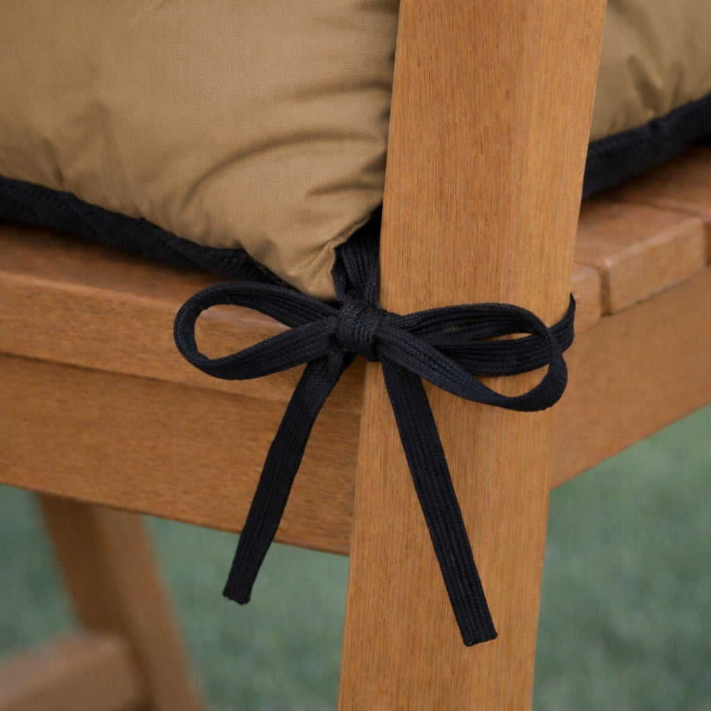 SET OF 2+1 pillows WATERPROOF soft for furniture RATTAN 140x60x50 BEIGE Cushion thickness 10 cm