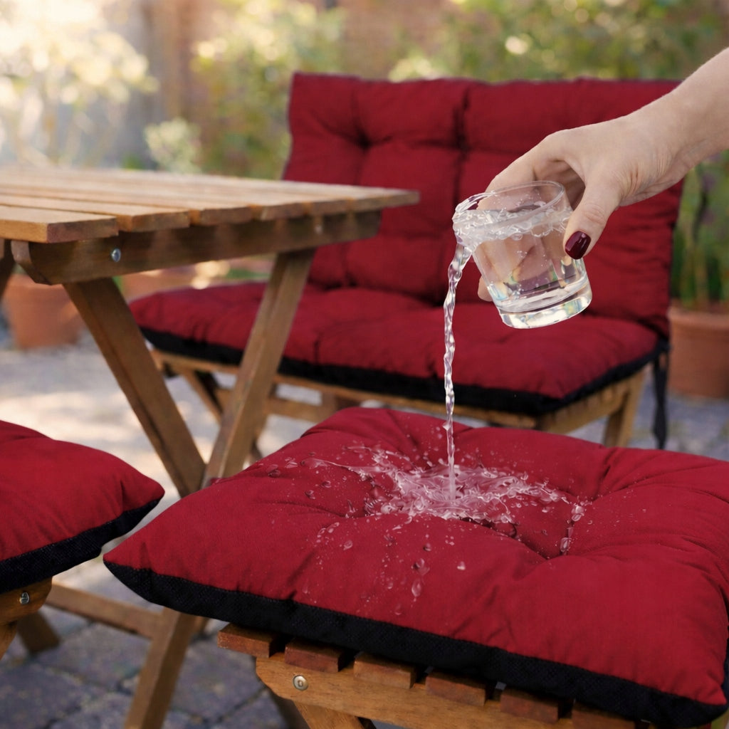 SET OF 2+1 soft cushions for rattan furniture WATERPROOF 120x60x50 BORDO Manufacturer code 5903631573897