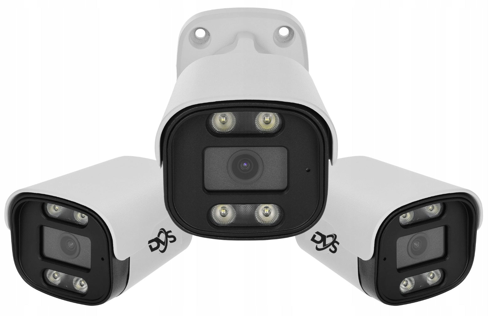 SET OF 2 ANALOGUE EXTERNAL CAMERAS FOR MONITORING TUBE 5MPX DVS LED IR Packaging status original