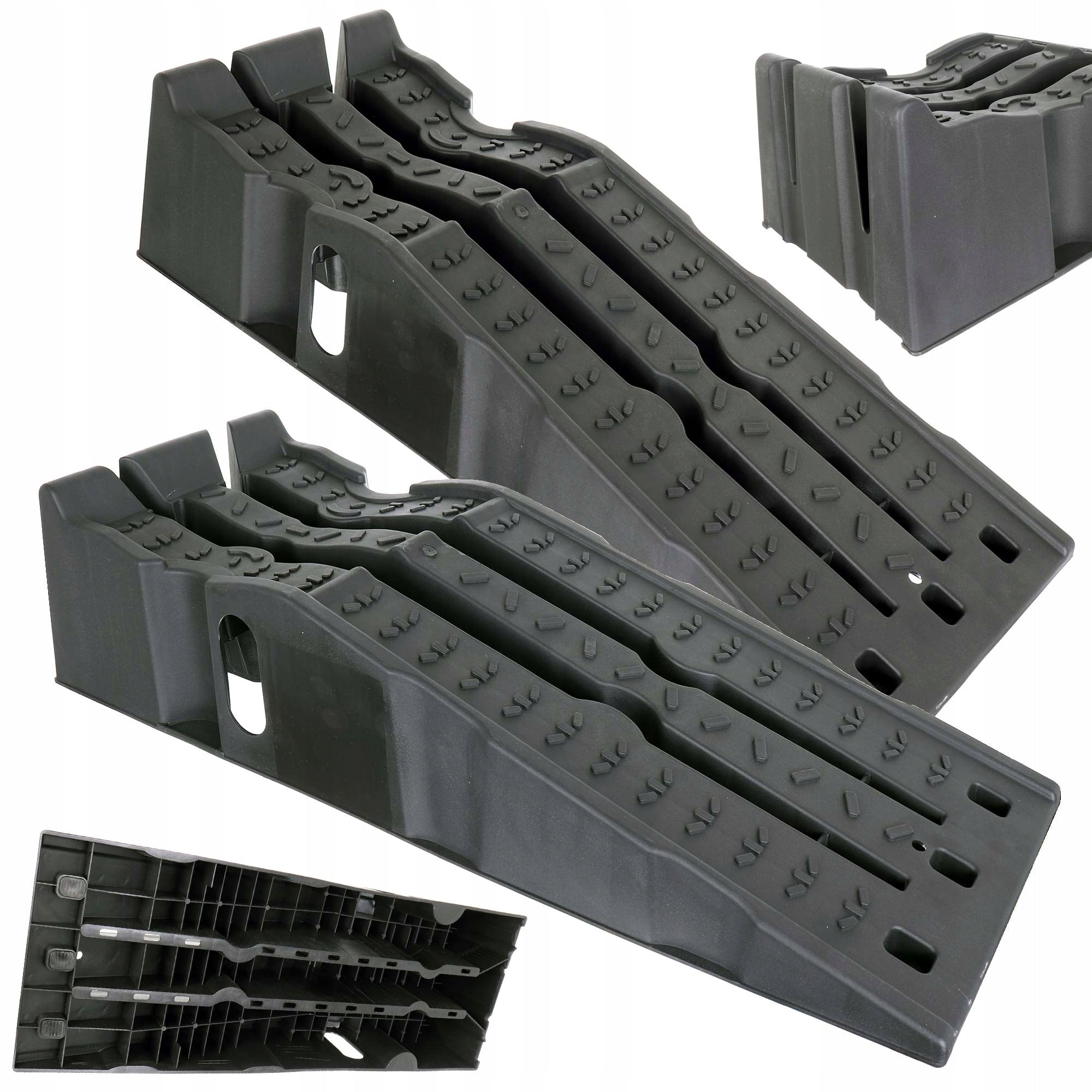 SET OF 2 OVERRUNS FOR CARS UP TO 8000 KG HEIGHT 160 MM NON-SLIP