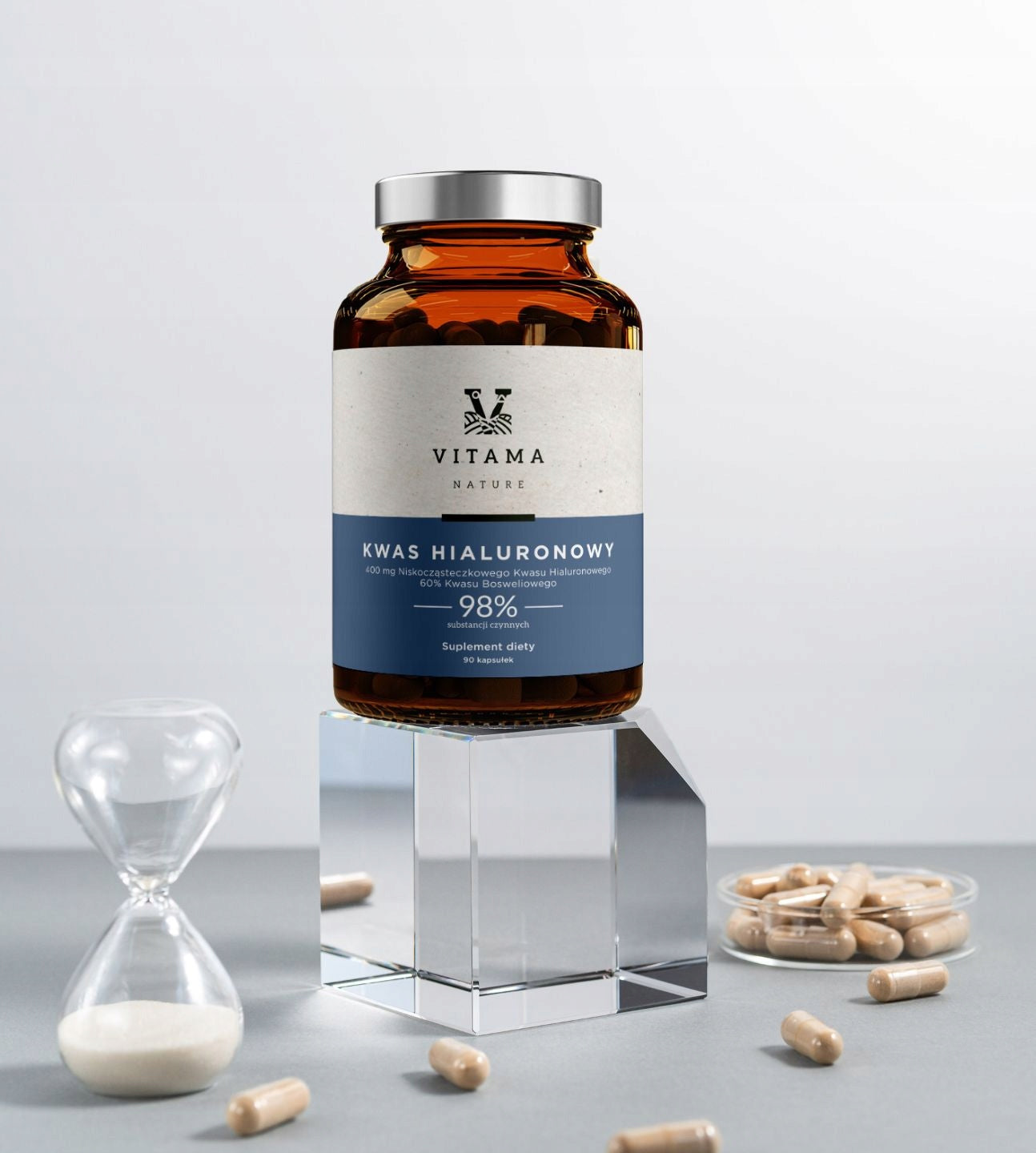 SET OF 2 PACKS HYALURONIC ACID STRONG ACTIVE COLLAGEN SERUM 180 KAPS EAN (GTIN) 5905258072104