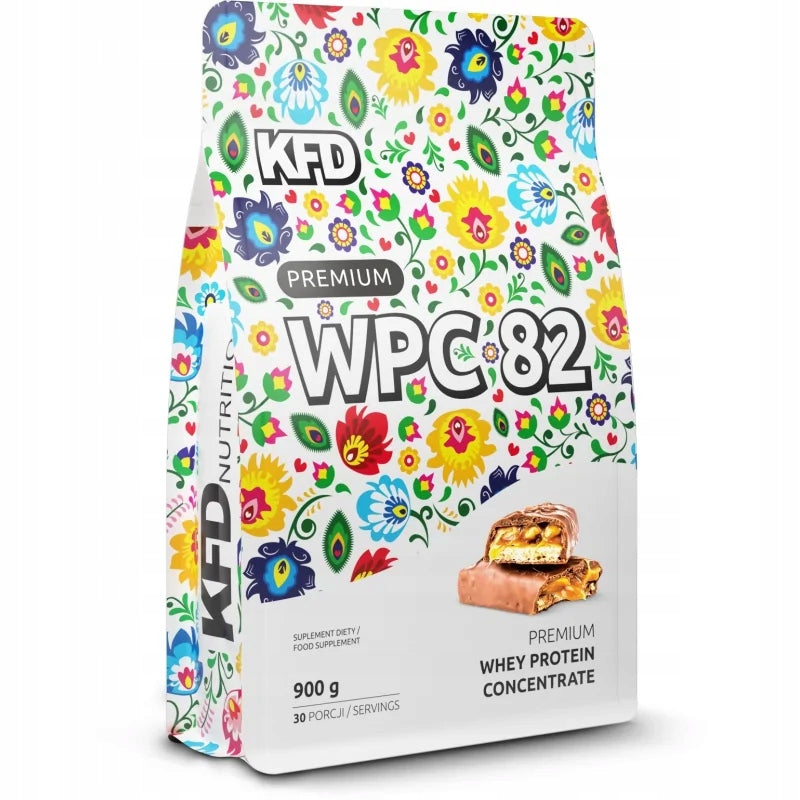 SET OF 2 x KFD protein supplement WPC Premium 900 g taste caramel-nut bar Packaging status original