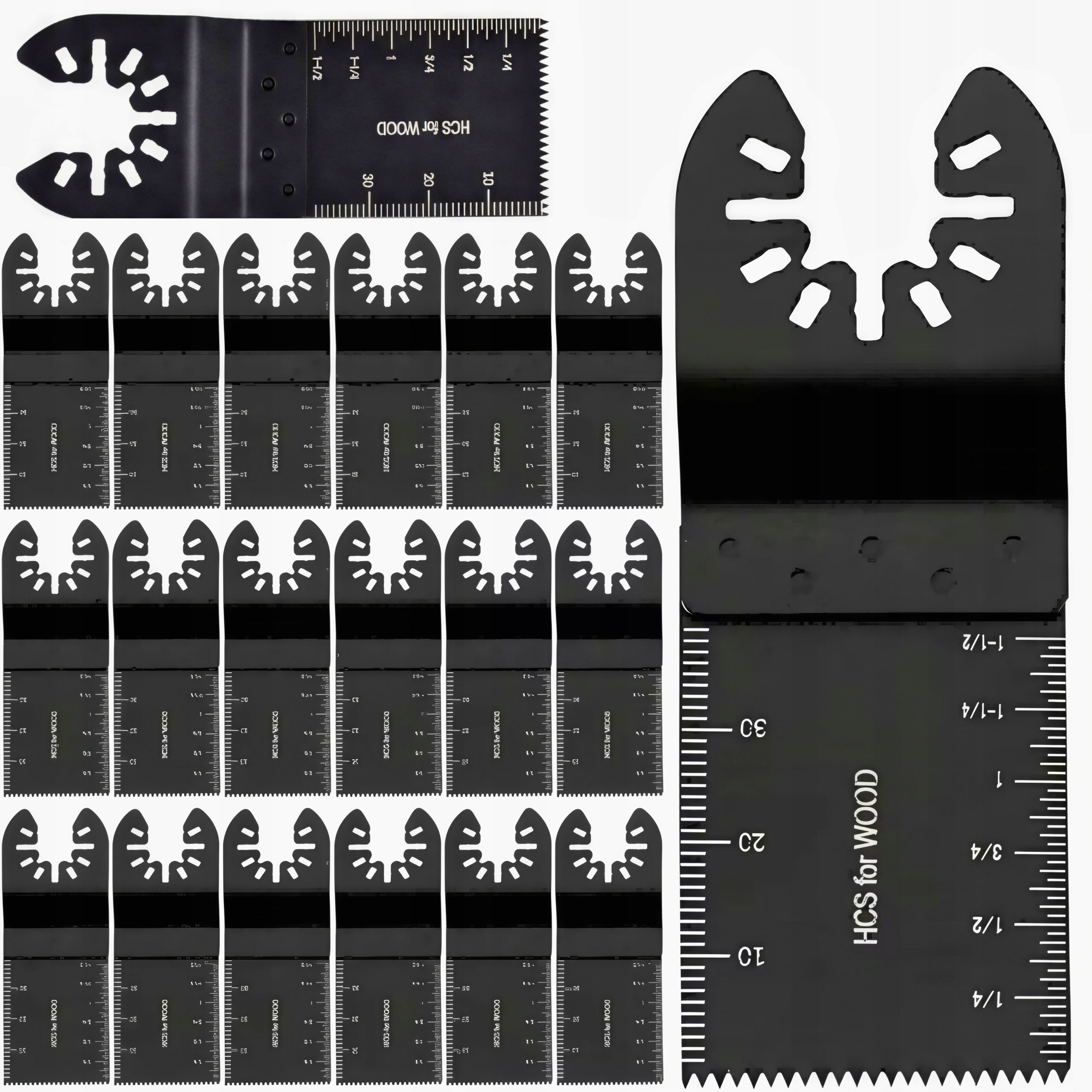 SET OF 20 PLUNGE SAW BLADES FOR OSCILLATING SAW MULTITOOL WOOD HCS Packaging status original