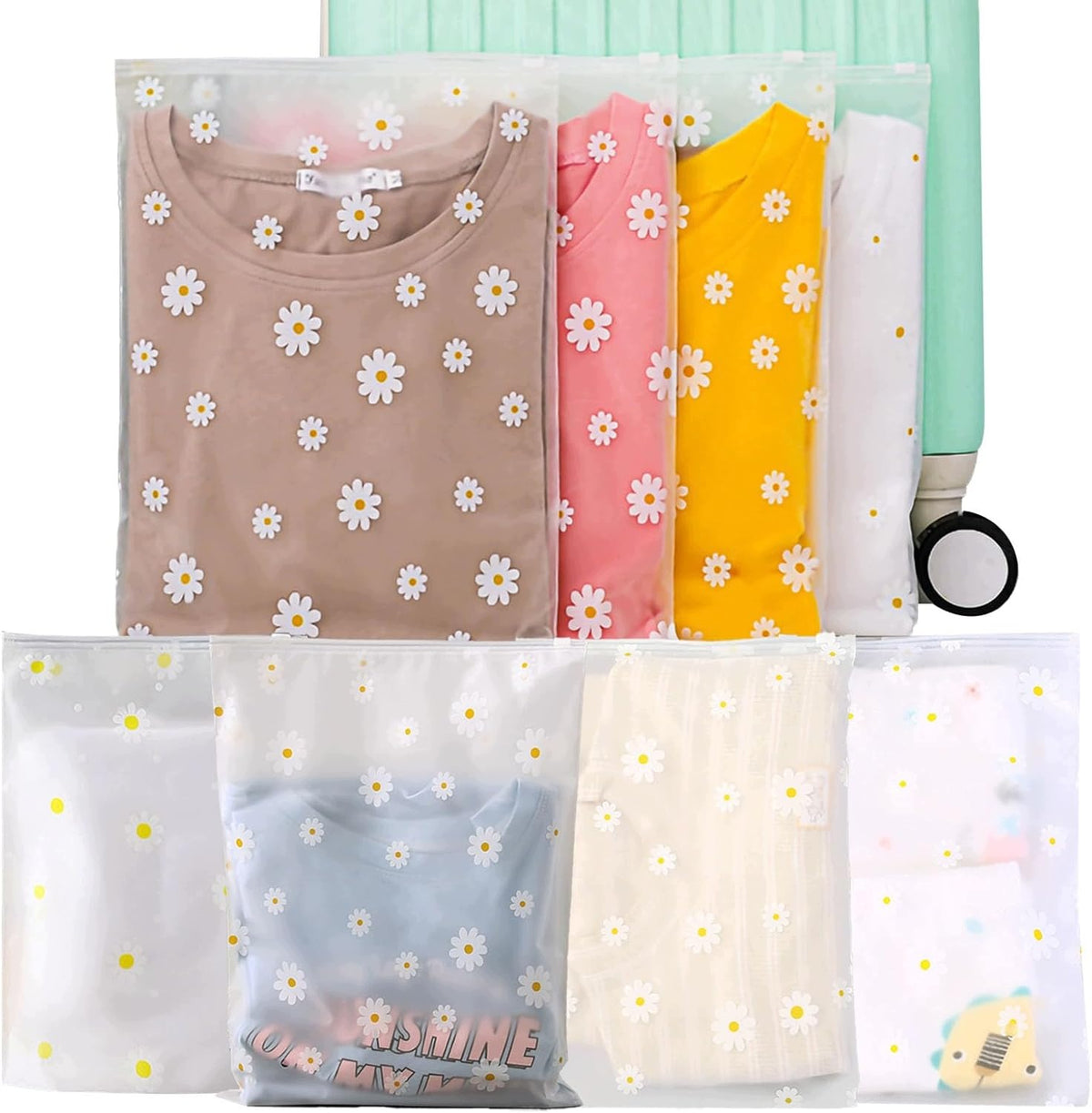 SET OF 20 SUITCASE ORGANIZERS WATERTIGHT ZIPPER