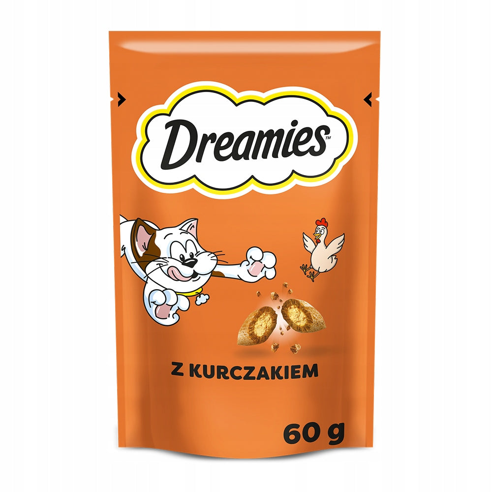 SET OF 2X DREAMIES CRUNCHY CAT TREATS - MIX OF FLAVORS, 12X60G Manufacturer code 384298.0