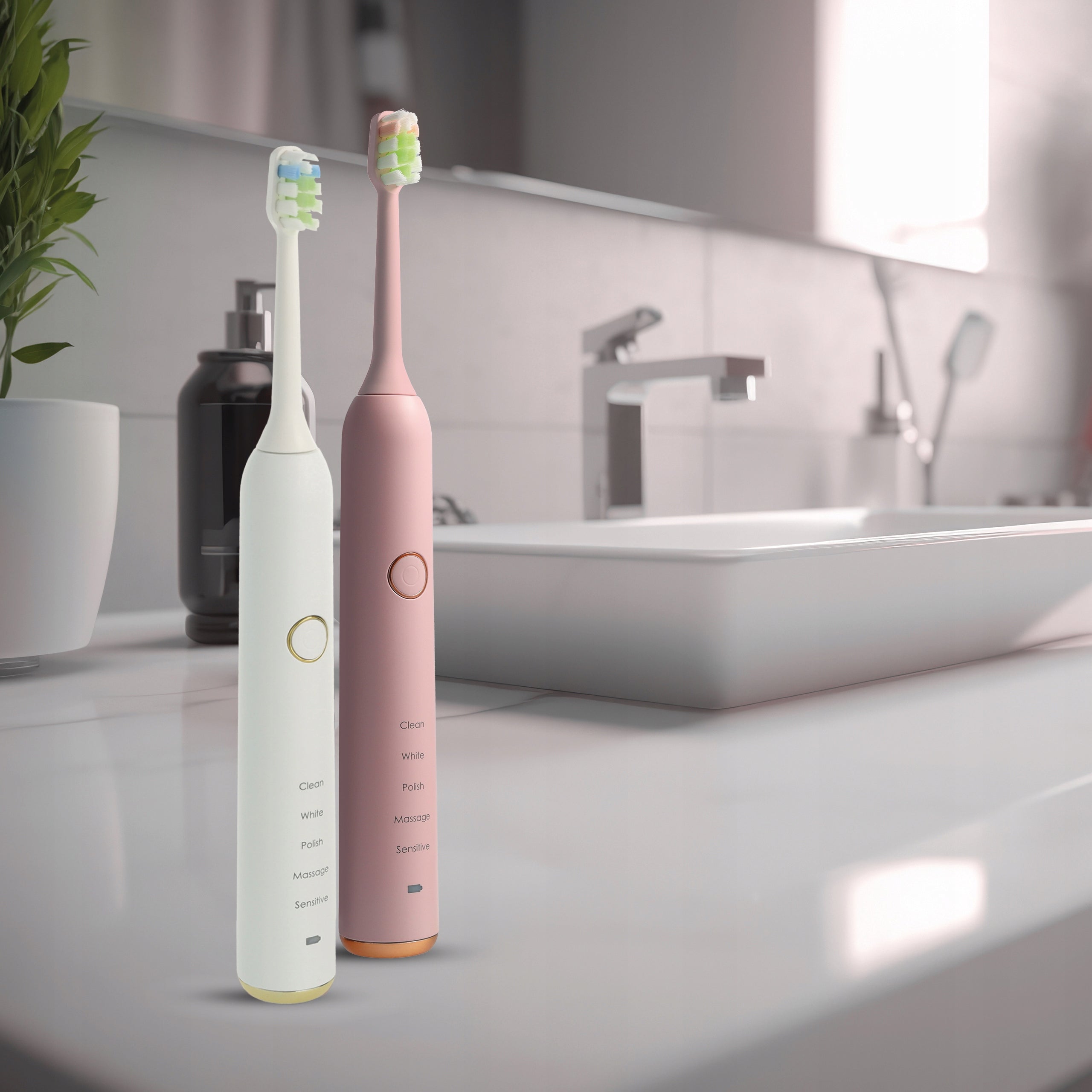 SET OF 2X ELECTRIC SONIC TOOTHBRUSH VITAMMY SYMPHONY Packaging status original