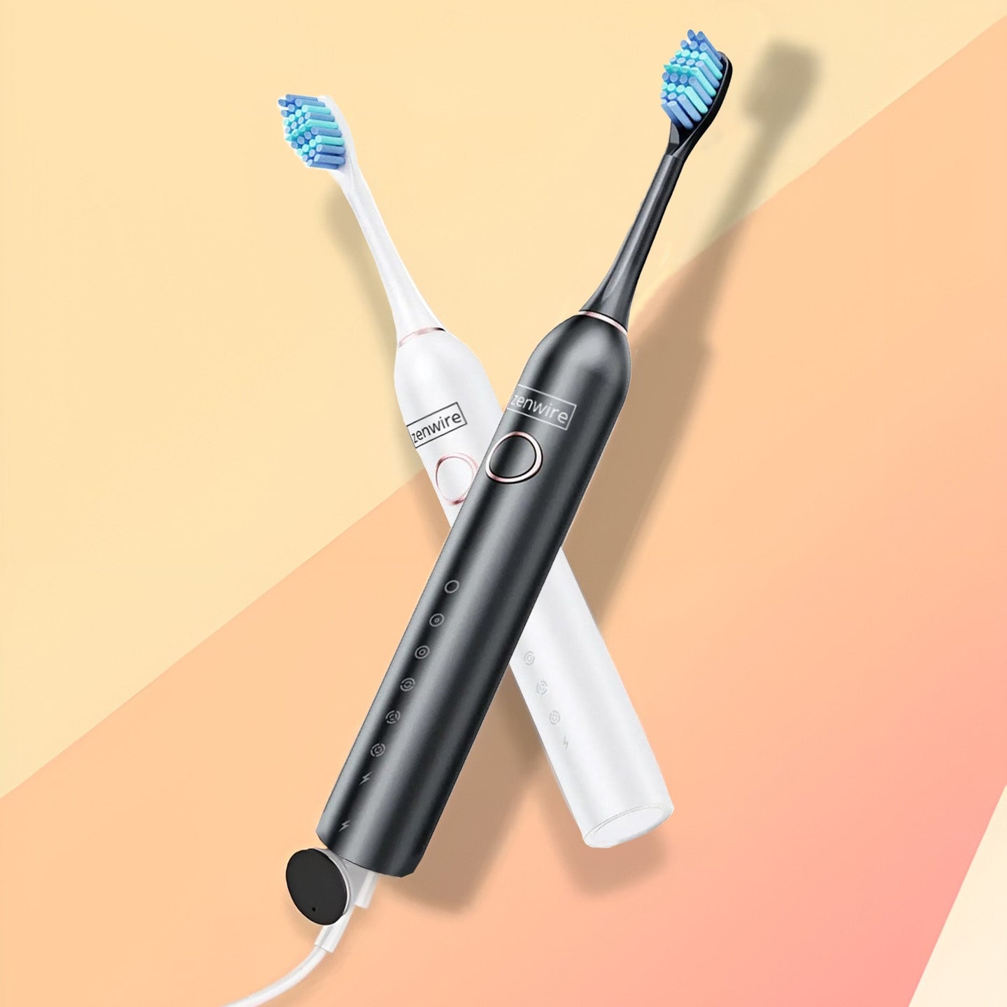 SET OF 2X Electric Magnetic Sonic Toothbrush for Adult Teeth Medical device no