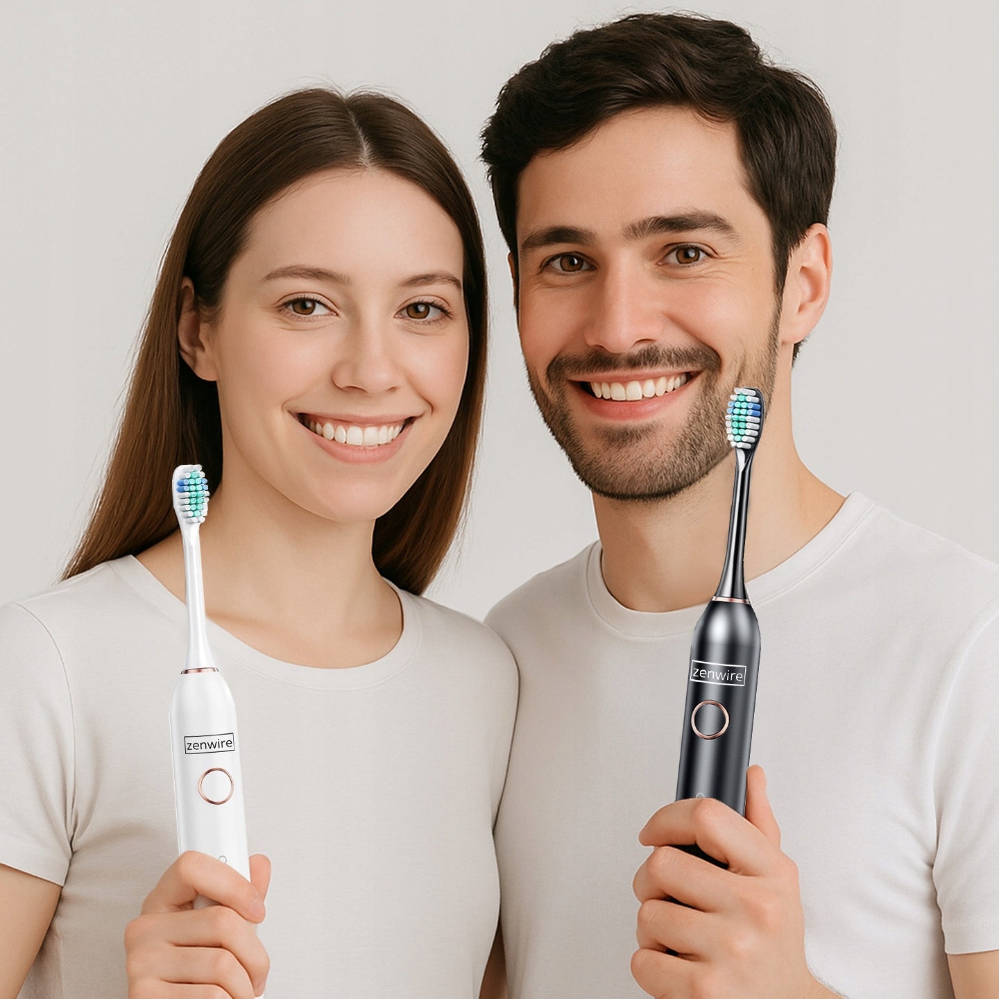 SET OF 2X Electric Magnetic Sonic Toothbrush for Adult Teeth Packaging status original
