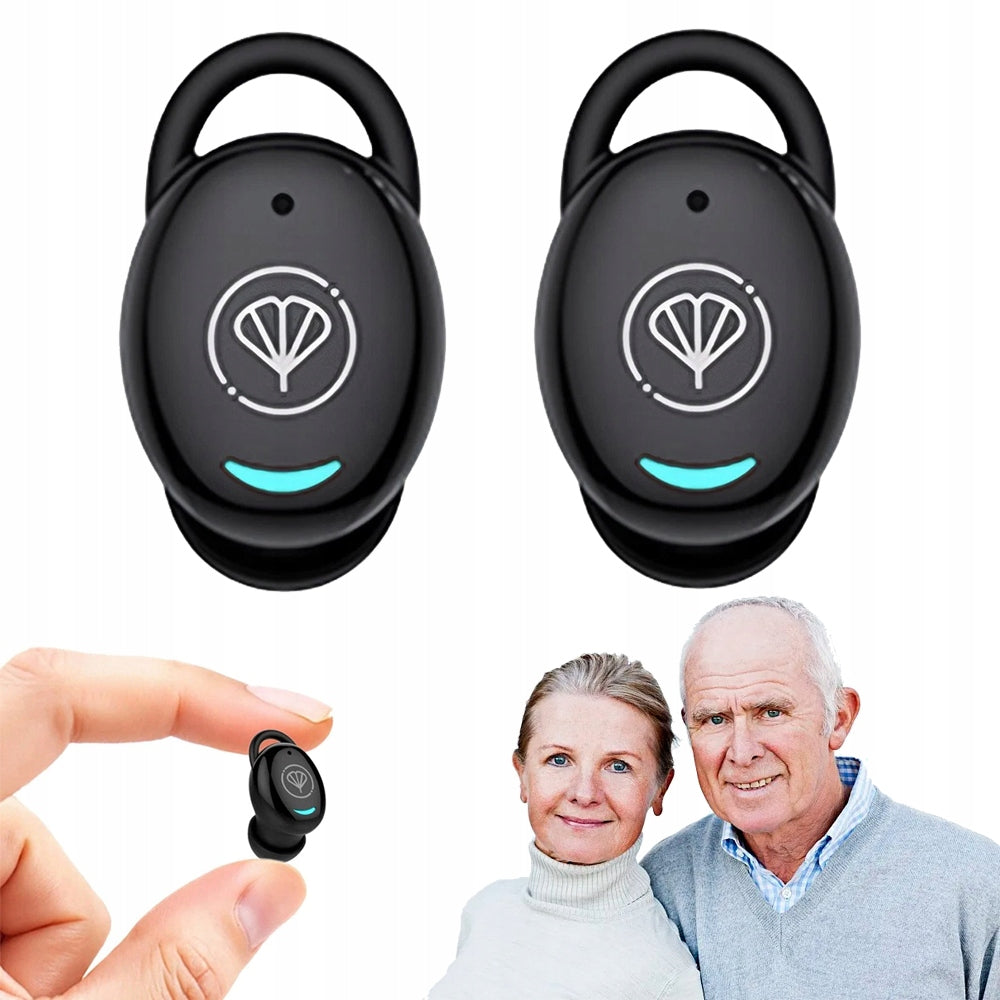 SET OF 2X WIRELESS EARBUDS PORTABLE MINI HEARING AMPLIFIER